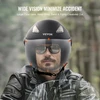 VEVOR Motociklininko šalmas, 3/4 tipo, ABS, su Bluetooth ryšiu, keičiamu lęšiu, dydis L, MD-202