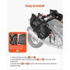 VEVOR Motociklo balandinės 28 l (14 l x 2), juodos
