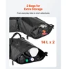 VEVOR Motociklo balandinės 28 l (14 l x 2), juodos