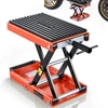 VEVOR Motociklo keltuvas, 680 kg žirklinis kėliklis su plačia platforma ir fiksavimo kaiščiu, 105–350 mm