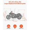VEVOR Motociklo laikymo pastogė su apsaugine spyna, 600D Oxford atverčiamas garažo tentas, juodas