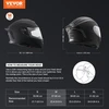 Koduva VEVOR motociklo šalmas, integralus, ABS, juodas, WLT-169
