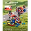 Koduva VEVOR motociklo variklio žaislas, 25 dalys, raudonas