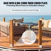 VEVOR Nerūdijančio plieno reguliuojamas stulpo pagrindas, 4 vnt., 203,2 x 203,2 mm