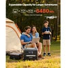VEVOR Nešiojama elektrinė, 2400 W, su 2 x 200 W sulankstomomis saulės panelėmis, 2160 Wh, LiFePO4