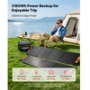 VEVOR Nešiojama elektrinė, 2400 W, su 2 x 200 W sulankstomomis saulės panelėmis, 2160 Wh, LiFePO4