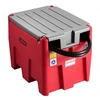 VEVOR Nešiojamas dyzelino ir benzino bakas, 220 l, 10 GPM, 12 V elektrinis siurblys, raudonas
