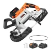 VEVOR Nešiojamas juostinis pjūklas BW2111, 20 V, 360 W, 500 x 170 x 290 mm