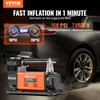 Koduva VEVOR nešiojamas padangų pripūtiklis, 150 PSI, 12 V, 7,06 CFM, YD-127