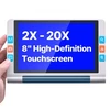 VEVOR Nešiojamasis skaitmeninis didintuvas, 8 colių jutiklinis ekranas, 2X–20X, 13 MP, HDMI, 16 GB