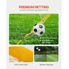 VEVOR Nešiojami futbolo vartai 12 x 6 ft, plieninė ir stiklo pluošto konstrukcija, su nešiojamu krepšiu, geltoni
