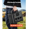 VEVOR Nešiojamoji elektros jėgainė, 1200 W, 806 Wh, LiFePO4, 9 išvestys, M9