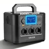 VEVOR Nešiojamoji elektros jėgainė, 1200 W, 806 Wh, LiFePO4, 9 išvestys, M9