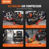 Koduva VEVOR oro kompresorius 35 L, 1800 W, 5.12 CFM@ 90PSI, 70 dB, be alyvos
