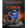 Koduva VEVOR oro kompresorius, 60 l plieno bakas, 2HP, 5.3 CFM@90 PSI, be alyvos, 125 PSI, 78 dB