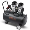 Koduva VEVOR oro kompresorius, 60 l plieno bakas, 2HP, 5.3 CFM@90 PSI, be alyvos, 125 PSI, 78 dB