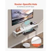 Koduva VEVOR pakabinamas TV staliukas, 120 cm, baltas