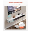 Koduva VEVOR pakabinamas TV staliukas, 140 cm, baltas