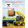 Koduva VEVOR palečių šakių rėmas „Skid Steer“, 1814 kg, 115 cm, 50,8 mm mova