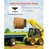 Koduva VEVOR palečių šakių rėmas skid steer, 1814 kg, 115 cm, su 50,8 mm hitch receiver ir spears movomis