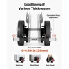 Koduva VEVOR panelinis vežimėlis, 453,6kg keliamoji galia, 25 cm guminiai ratai, reguliuojamas spaustukas, juodas