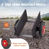 Koduva VEVOR panelių vežimėlis 272 kg gipso kartonui ir durims, su 20,32 cm pneumatiniu ratuku
