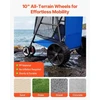 Koduva VEVOR paplūdimio vežimėlis, 75 kg, tamsiai pilkas, mėlynas, 30022-SIS