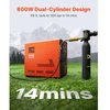 Koduva VEVOR PCP oro kompresorius, 800 W dviejų cilindrų, 4500 PSI/30 MPa, su aušinimo ventiliatoriumi ir automatiniu sustabdymu