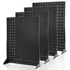 VEVOR Perforuotos plokštės vitrinos stovas, 43 x 33 cm, 4 vnt., juodas