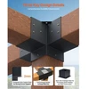 VEVOR Pergolos laikiklio rinkinys 6x6 col., 2 vnt., 4 krypčių, tvirto plieno