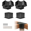 VEVOR Pergolos laikiklio rinkinys 6x6 col., 2 vnt., 4 krypčių, tvirto plieno