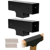 VEVOR Pergolos laikiklių rinkinys 2 vnt., T formos 4x4, 92 x 92 mm