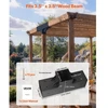 VEVOR Pergolos laikiklių rinkinys 4 vnt., T formos 4x4, 3 krypčių, 92 x 92 mm