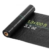 VEVOR Piktžolių barjerinė danga, 1,3 x 100 FT, 3,2 oz, juoda
