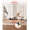 VEVOR Pilates reformeris, medinis, su dvigubu pasipriešinimu, reformerio dėže ir šuolio lenta, iki 400 lbs