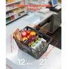 Koduva VEVOR pirkinių krepšiai, 12 vnt., 21 l, sukraunami, juodi