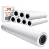 VEVOR Plataus formato popierius, 609,6 mm x 45,7 m, 8 ritiniai, 50,8 mm šerdis, 80 GSM