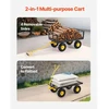 Koduva VEVOR plieno sodo vežimėlis, 900 lbs, su 10" ratais, tinkleliniais nuimamais šonais ir 180° pasukama rankena