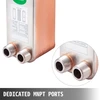 Koduva VEVOR plokštelinis šilumokaitis 3/4" MNPT, 30 plokščių, 316L nerūdijantis plienas