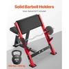 VEVOR Preacher curl suolas, juodas+raudonas, 300 kg