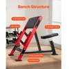 VEVOR Preacher curl suolas, juodas+raudonas, 300 kg