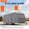 VEVOR Priekabos kelioninis RV uždangalas Class A kemperiui 671,6–731,5 cm