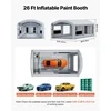 VEVOR Pripučiama dažymo kabina, 8 x 4,5 x 3 m, 750W+950W pūstuvai, pilka