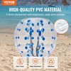 Koduva VEVOR pripučiamas bumper ball, 1 vnt., 1.2 m, skaidriai mėlynais taškeliais