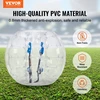 VEVOR Pripučiamas bumper ball kamuolys 1 vnt., 1,2 m, skaidrus su taškeliais