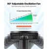 Koduva VEVOR prispaudžiamas ventiliatorius augalams, įkraunamas, juodas, 1 vnt.