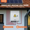 VEVOR PV kombinerinė dėžė, 4 grandinės, 15 A saugiklis, 63 A automatinis jungiklis, IP65