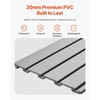 Koduva VEVOR PVC garažo sieninė plokštė su priedais, pilka, 8 x 4 ft