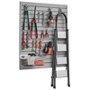 Koduva VEVOR PVC garažo slatwall panelis, 4 x 4 ft, pilkas, modulinis