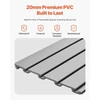 Koduva VEVOR PVC garažo slatwall panelis, 4 x 4 ft, pilkas, modulinis